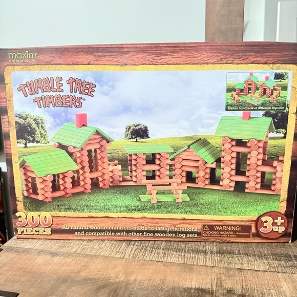 Maxim Tumble Tree Timbers Wooden Building Maxim Set of 300 - Picture 6 of 10